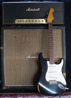 Fender CS 65 Strat REL RW Black over Sunburst